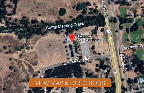 Hosanna Lutheran Church map